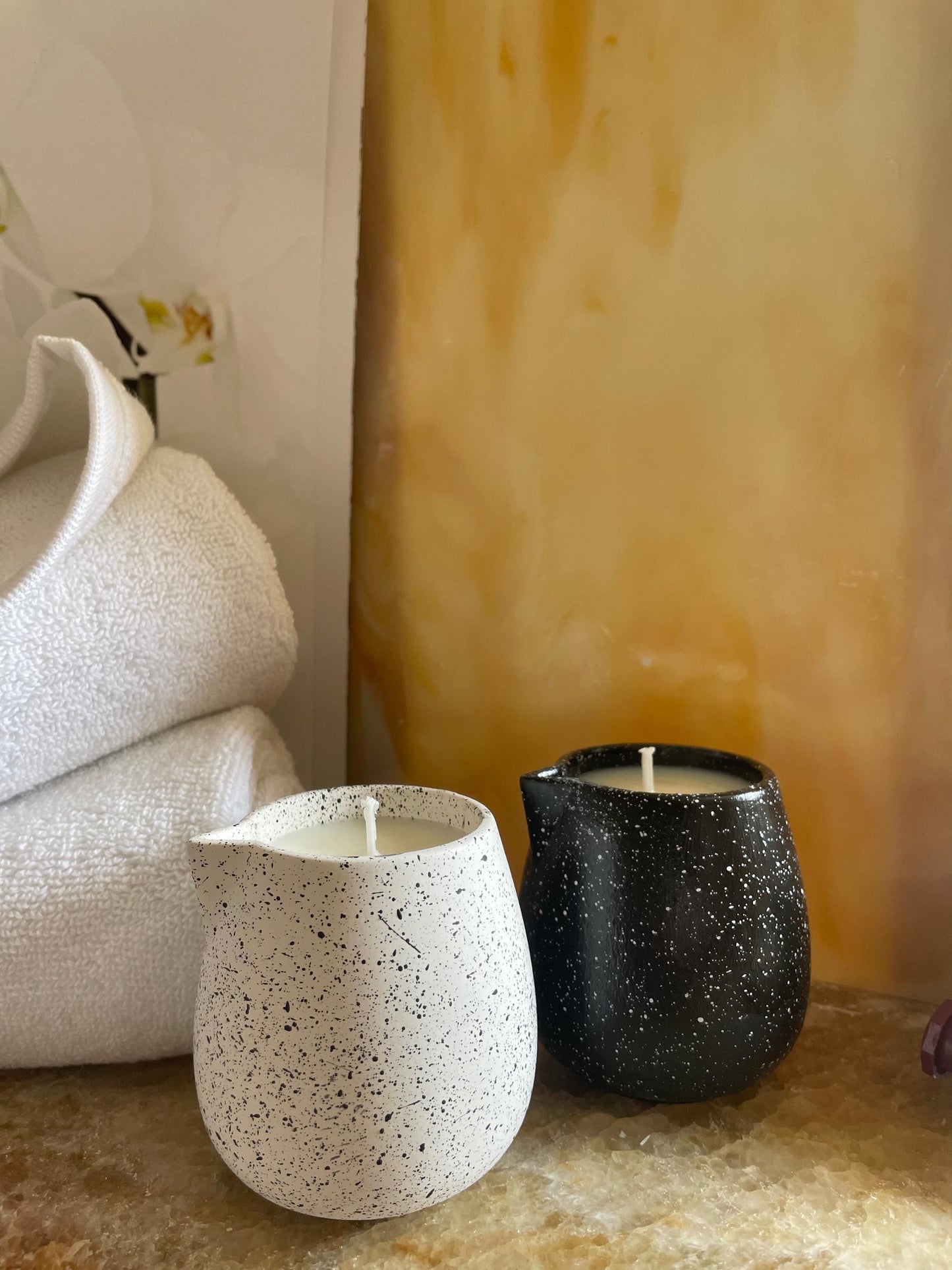 Massage Candle in Jars Hot Wax Lotion Massage Candles