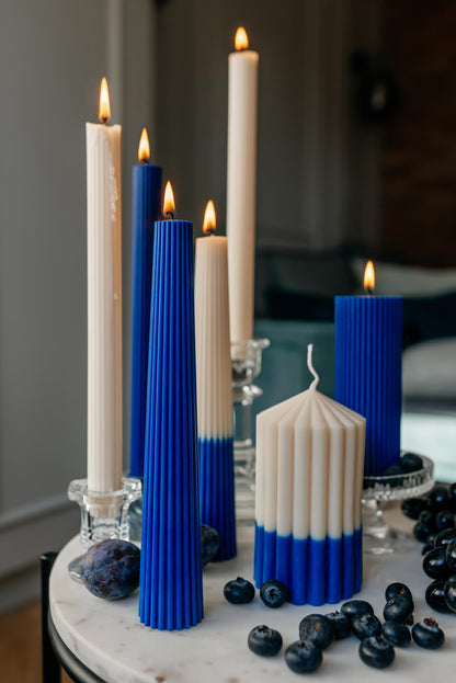 Ocean Navy Decorative Candle Set