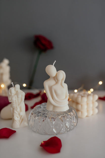 Hugging Couple Soy Candle